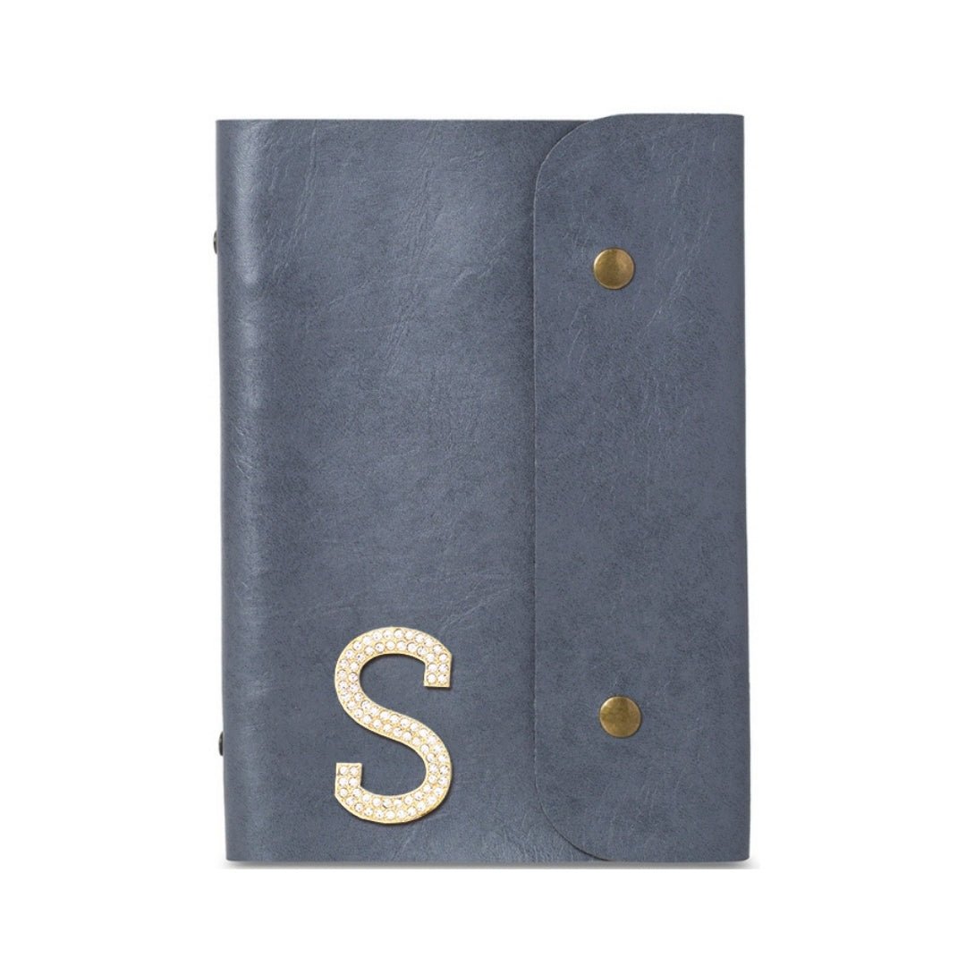 Luxury Diary With Button - Grey - The Signature Box