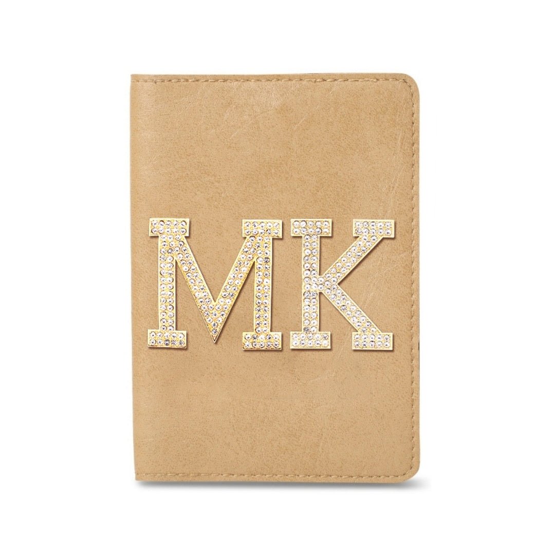 Luxury Passport Holder - Beige - The Signature Box