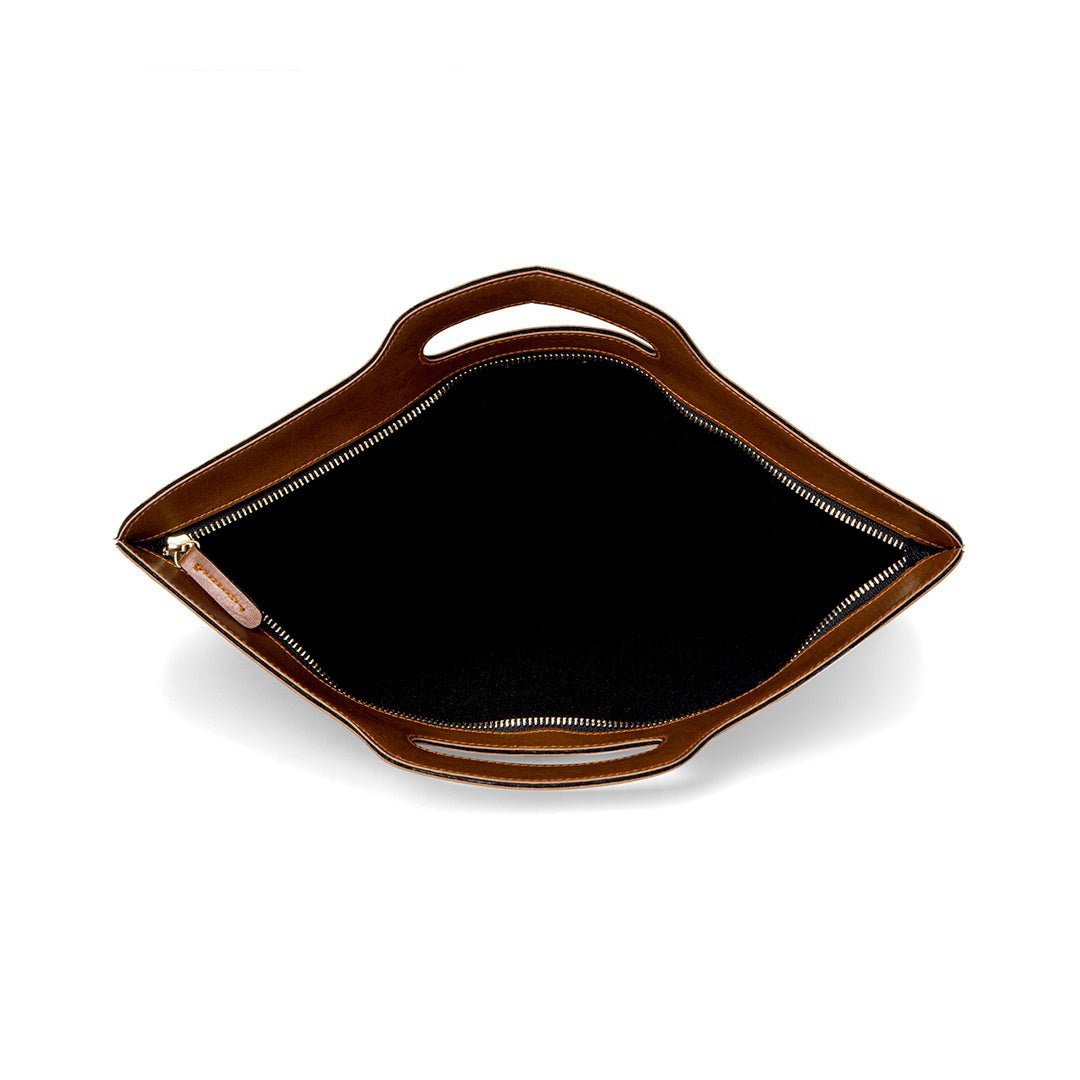 Luxury Slim Laptop Bag - Dark brown - The Signature Box