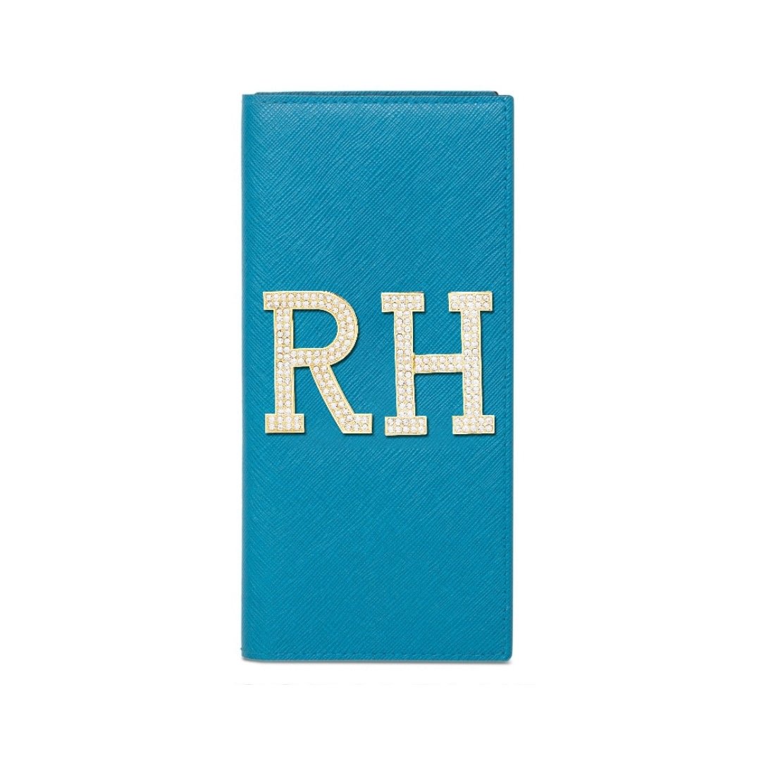 Luxury Travel Folder - Coral Blue - The Signature Box