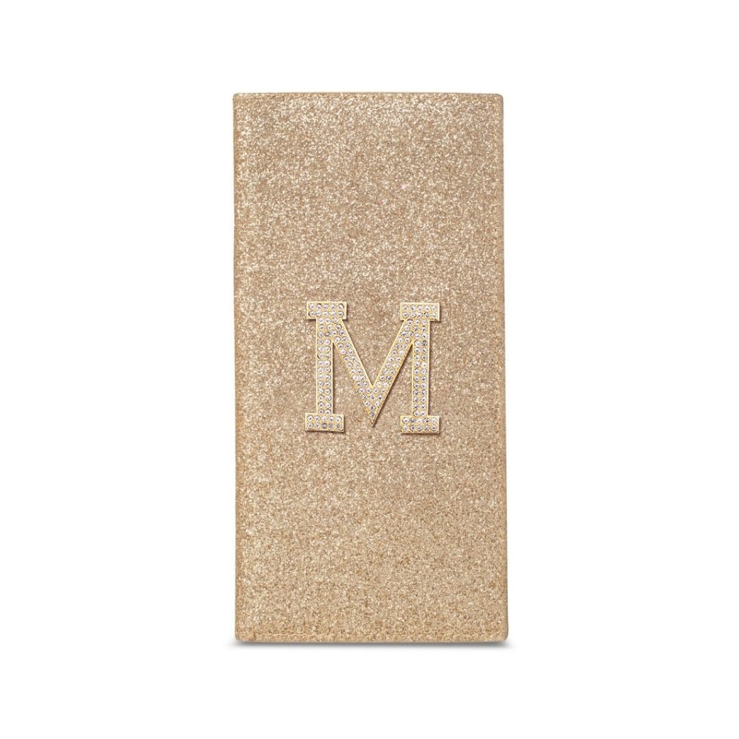 Luxury Travel Folder - Gold Glitter - The Signature Box