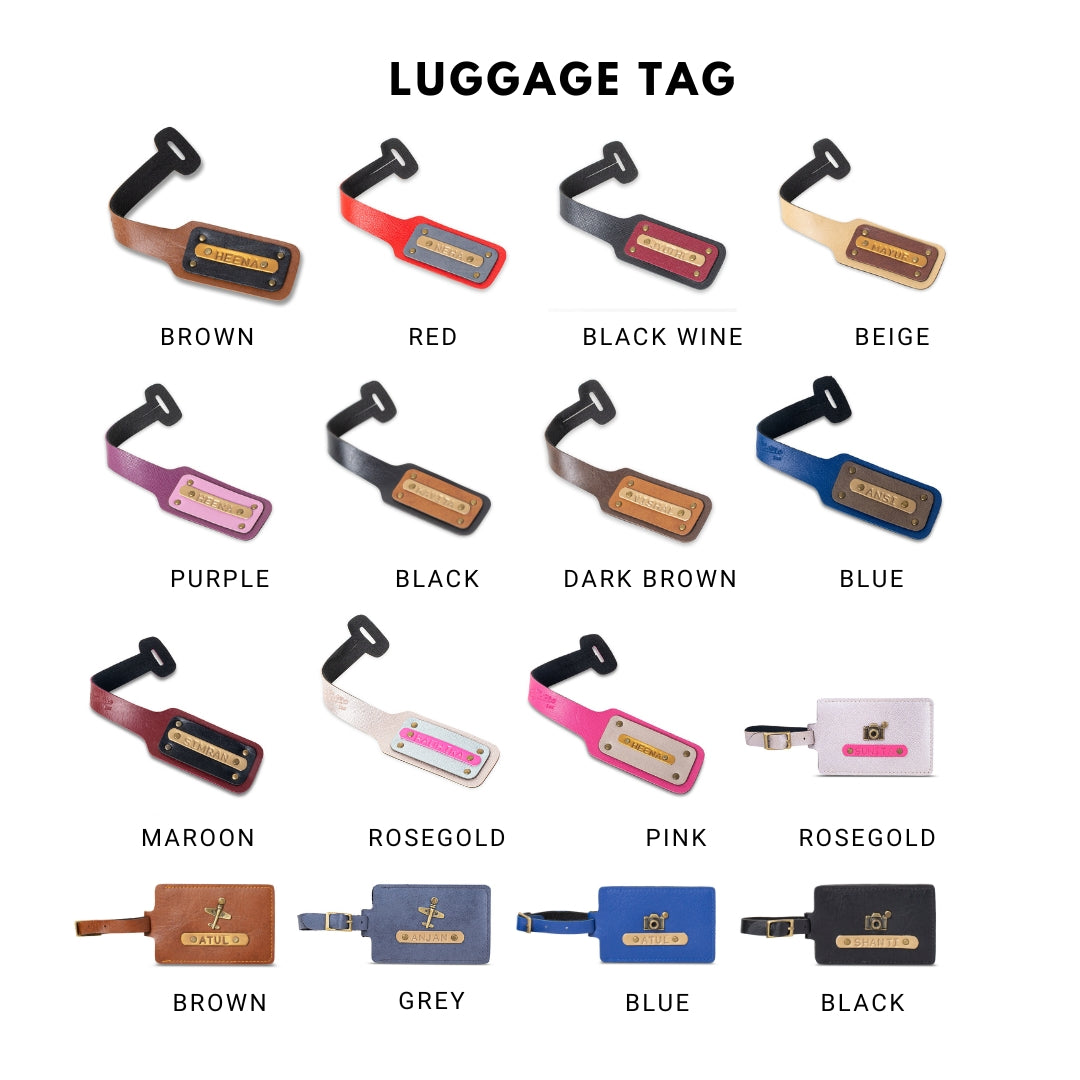 Passport Cover & Luggage Tag Combo Set - The Signature Box