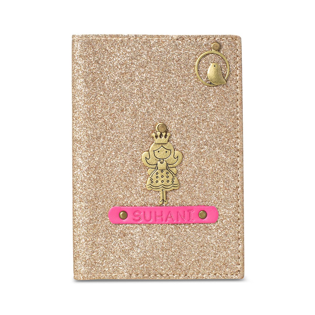 Exclusive Passport Cover - Gold Glitter - The Signature Box