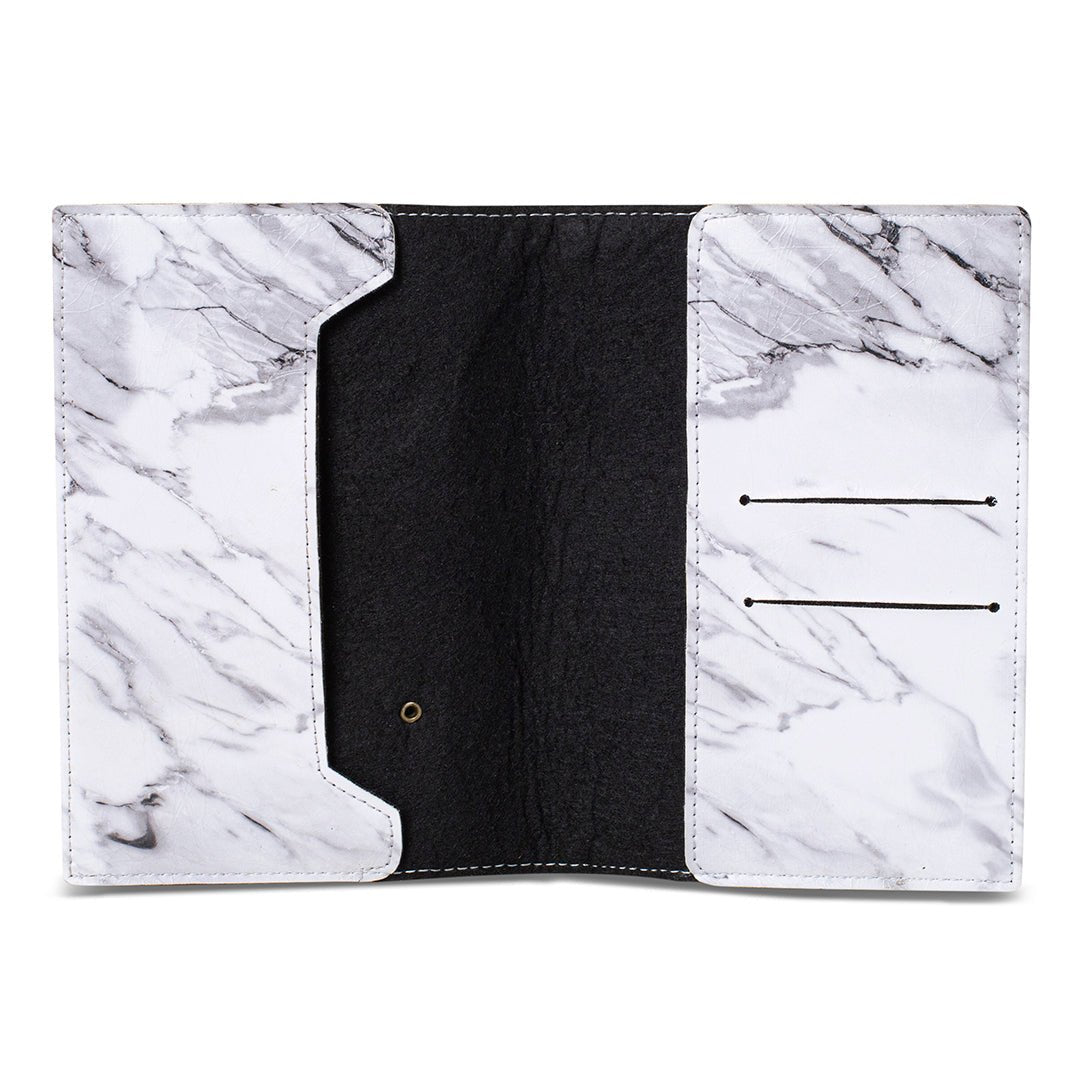 Exclusive Passport Cover - White Marble - The Signature Box