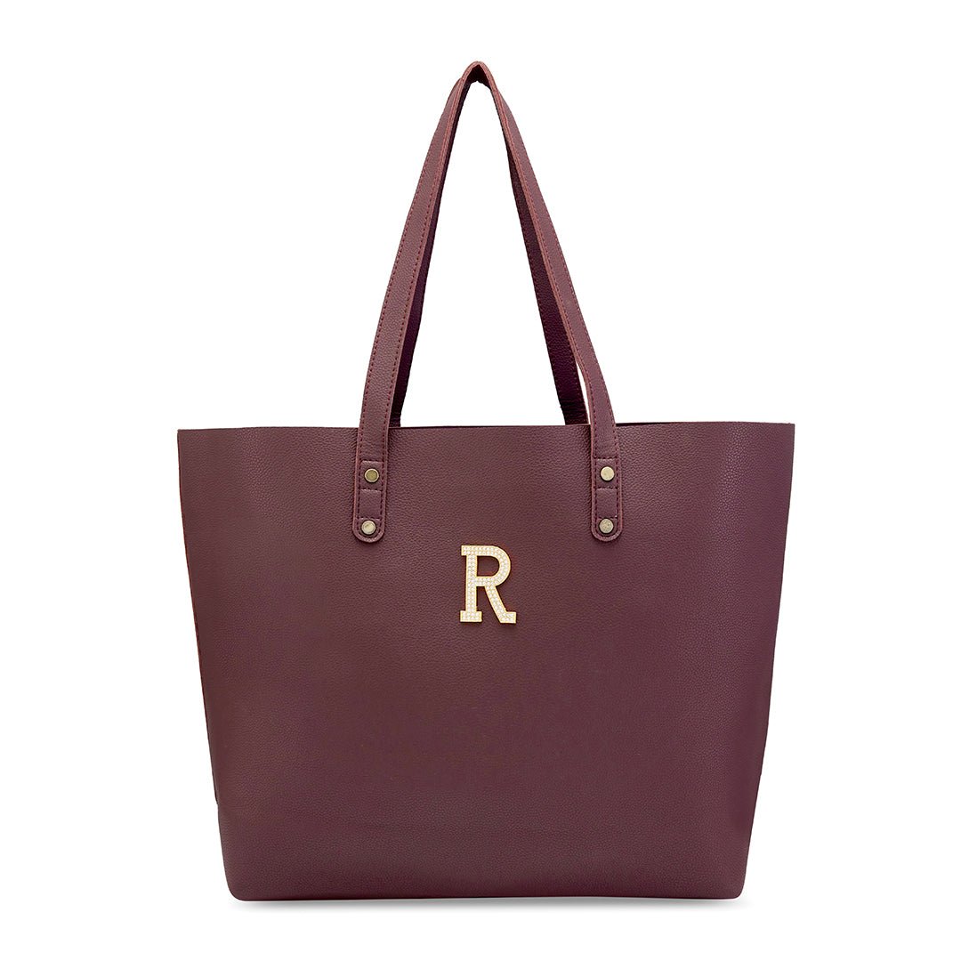 Luxury Tote Bag - Wine - The Signature Box