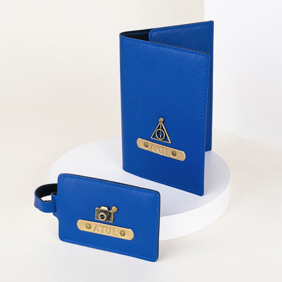 Passport Cover & Luggage Tag Combo Set - The Signature Box