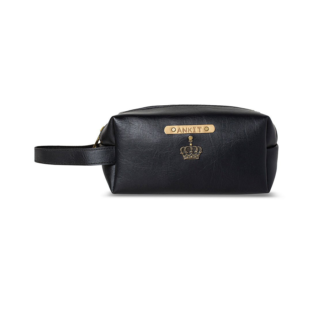 Personalised Big Pouch - Black - The Signature Box