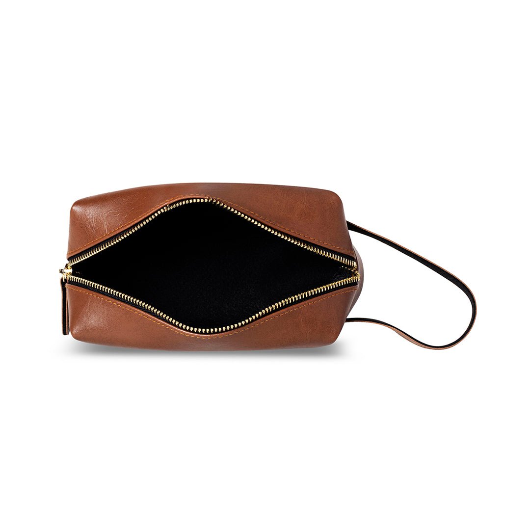 Personalised Big Pouch - Brown - The Signature Box