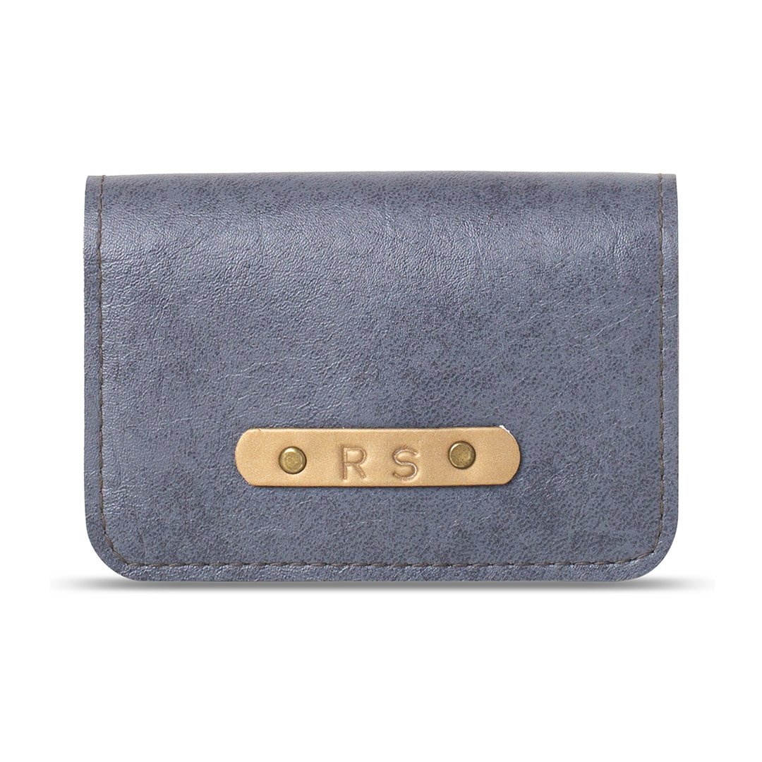 Personalised Business Card Holder - Grey - The Signature Box