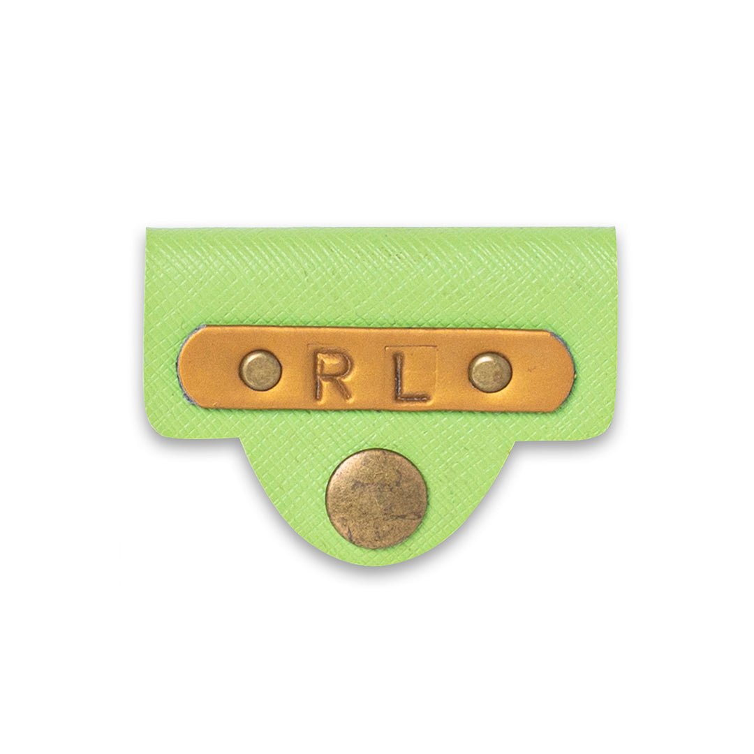 Personalised Earphone Holder - Neon Green - The Signature Box