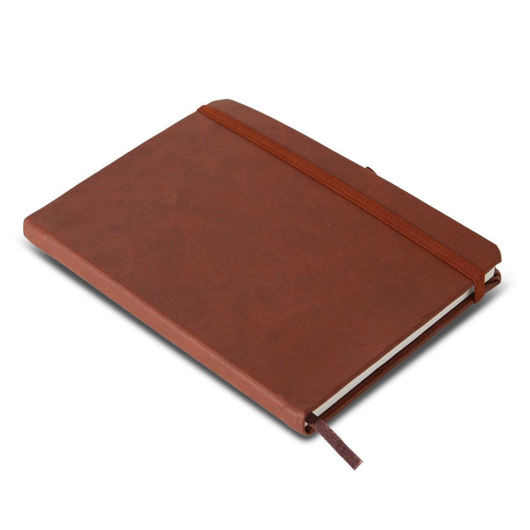 Personalised Hard Bound Diary - Brown - The Signature Box