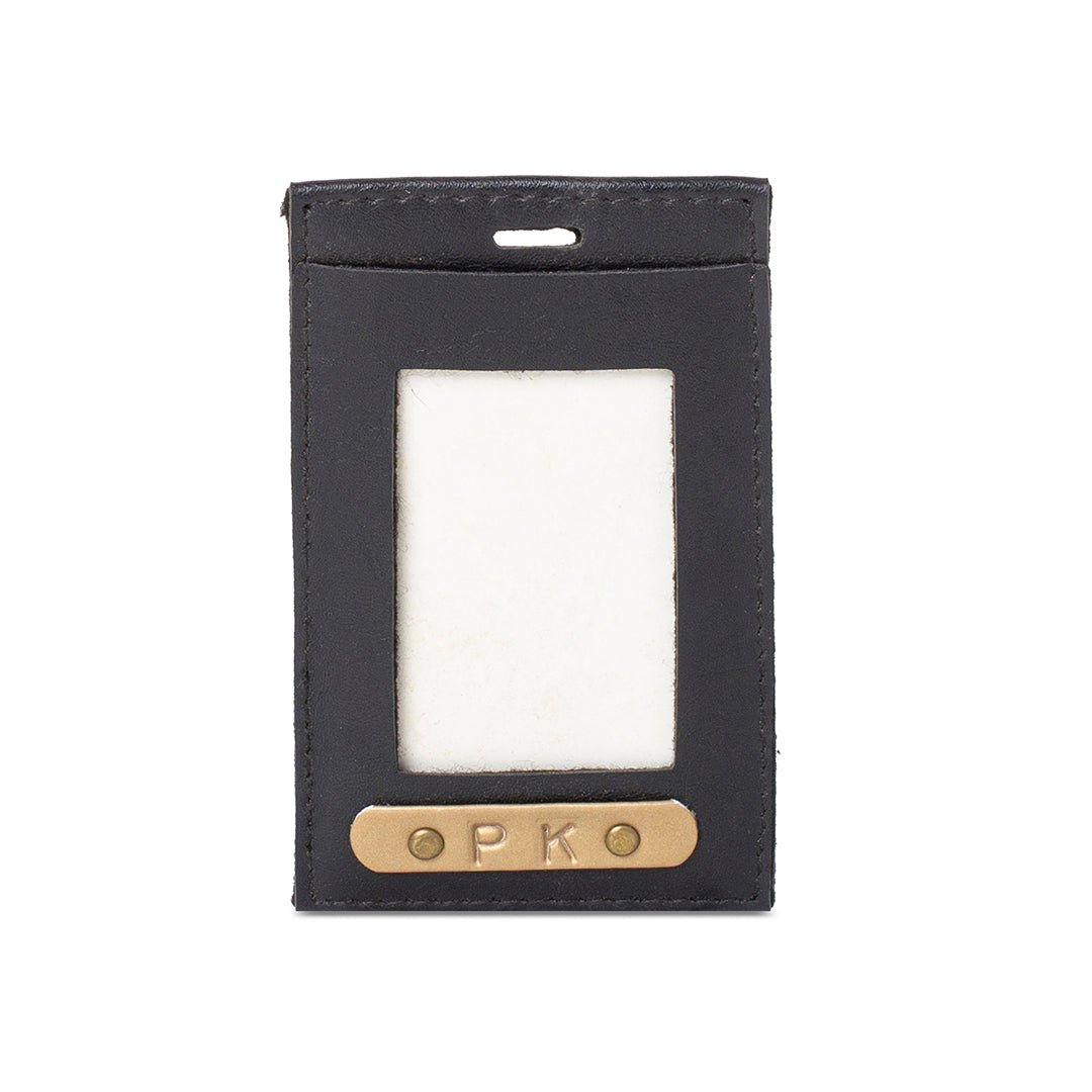 Personalised ID Card Holder - Dark Brown - The Signature Box