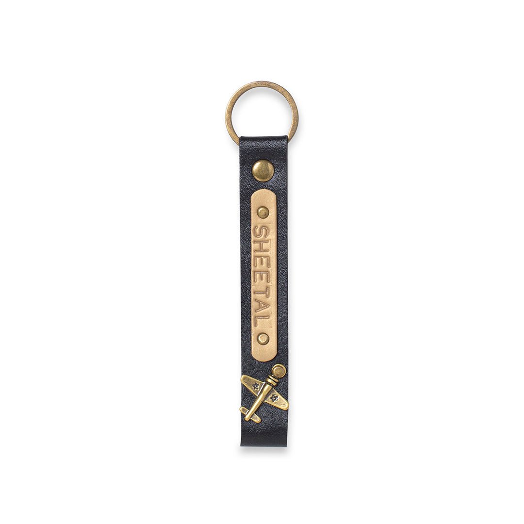 Personalised Keychain - Black - The Signature Box