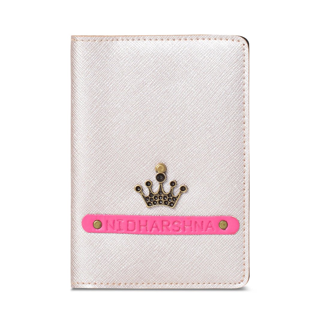 Personalised Passport Cover - Rosegold - The Signature Box