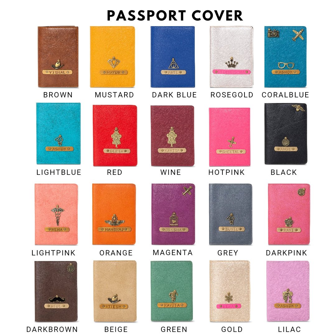 Personalised Passport Covers (Set of 3) - The Signature Box