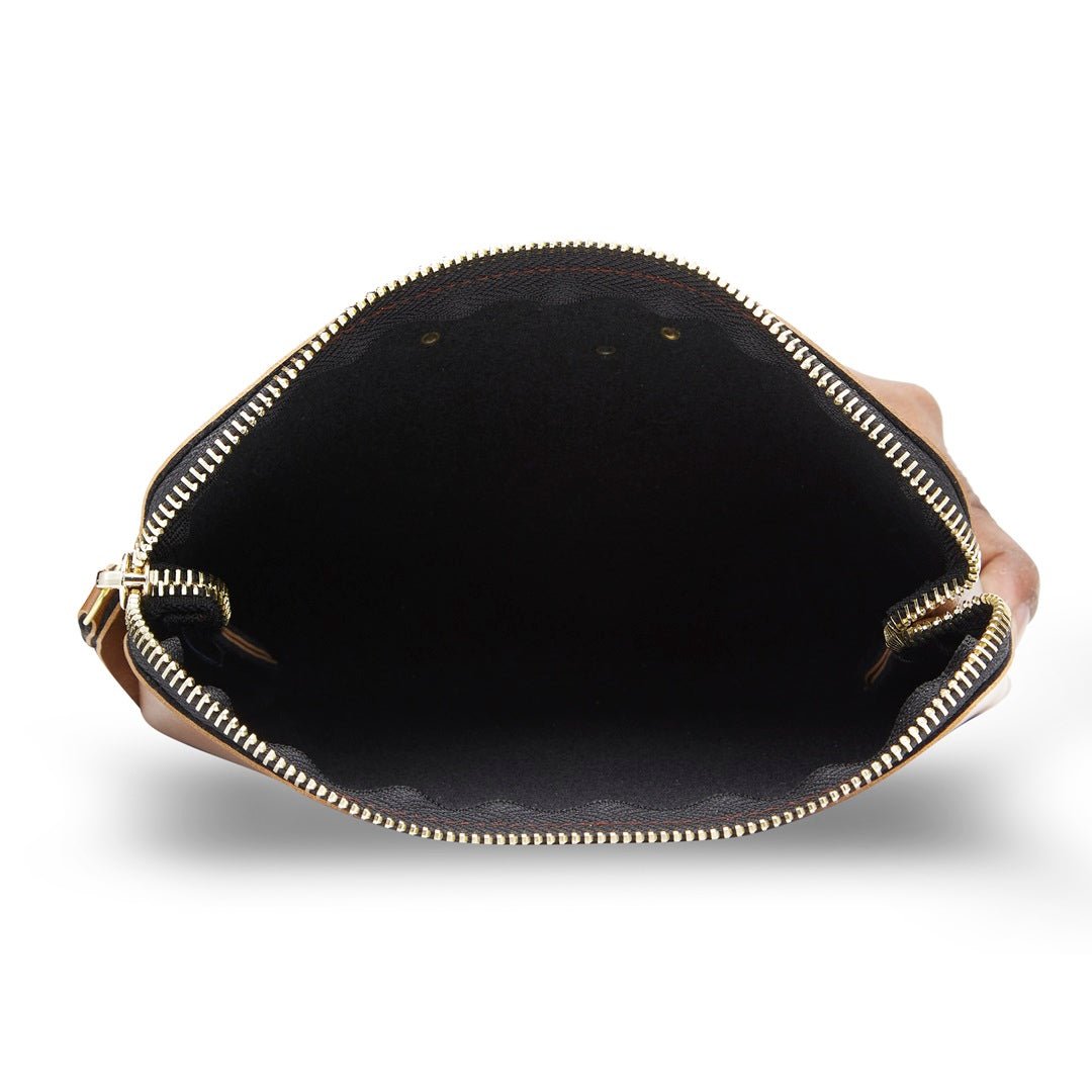 Personalised Pouch - Brown - The Signature Box
