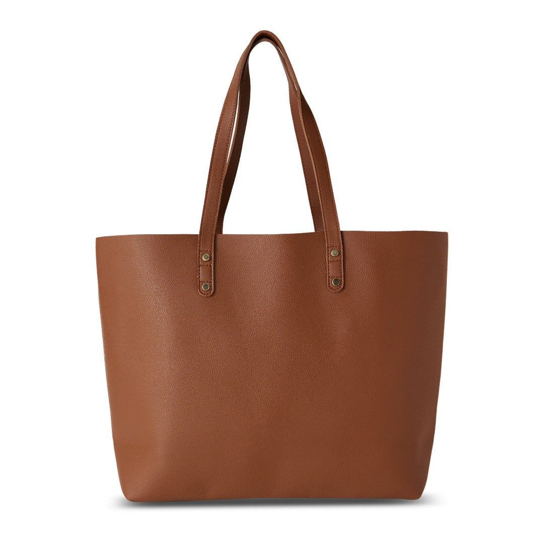 Personalised Tote Bag - Brown - The Signature Box
