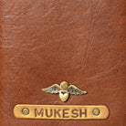 Personalised Travel Folder - Brown - The Signature Box