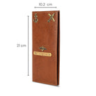 Personalised Travel Folder - Brown - The Signature Box