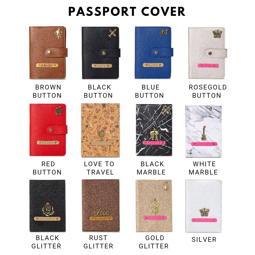 Personalized Couple Passport Cover - The Signature Box