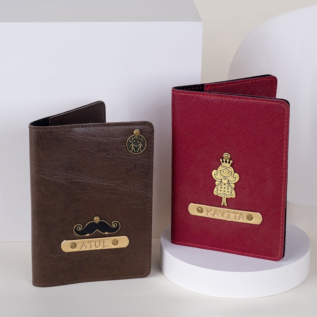 Personalized Couple Passport Cover - The Signature Box