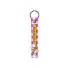 Printed Keychain - Purple Checks - The Signature Box