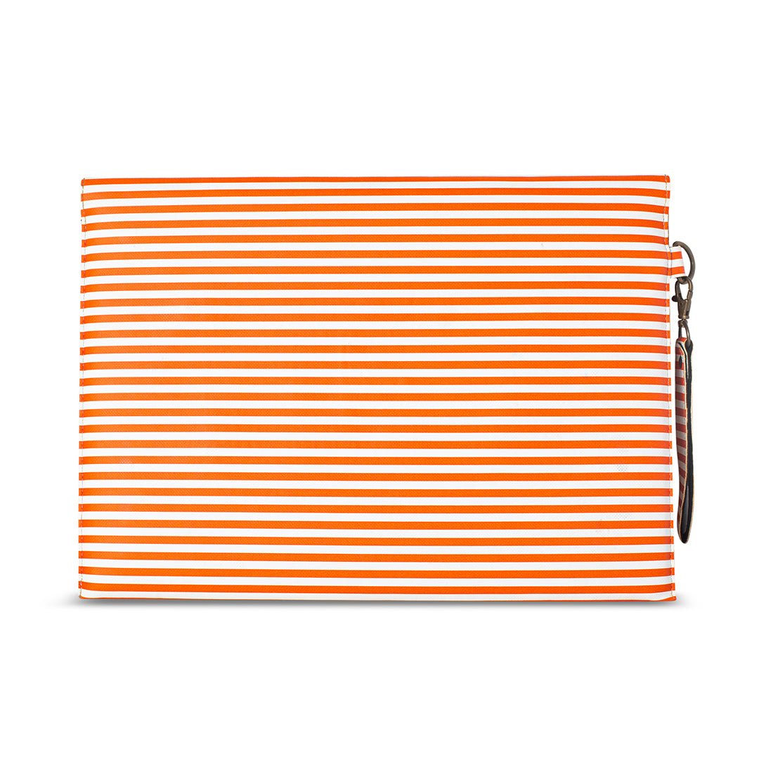 Printed Laptop Sleeve - Orange Lining - The Signature Box