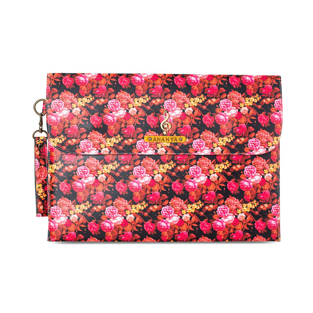 Printed Laptop Sleeve - Pink Floral - The Signature Box