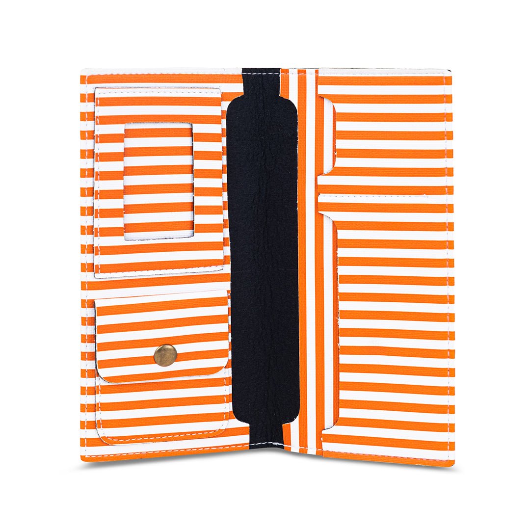 Printed Travel Folder - Orange Lining - The Signature Box