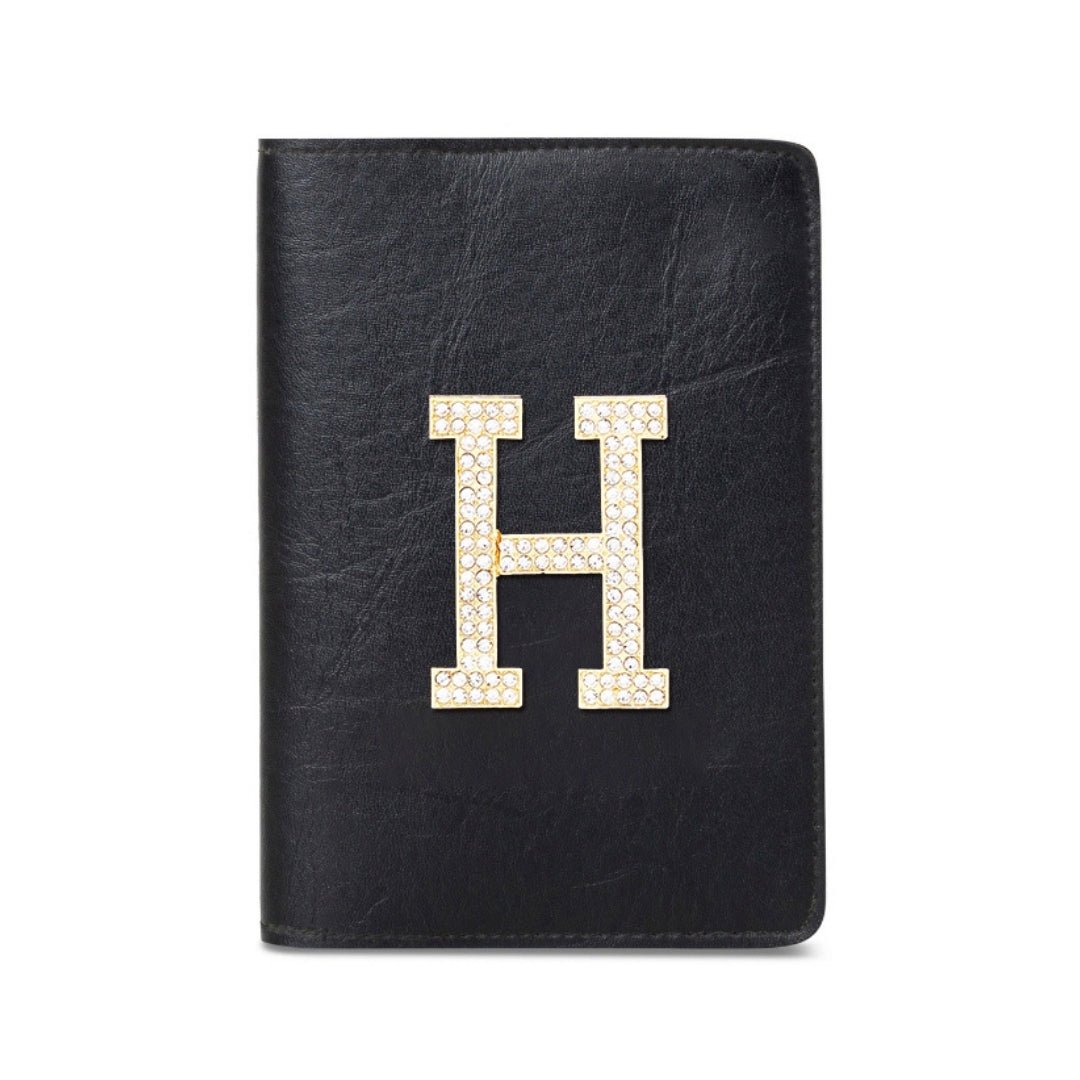 Luxury Passport Holder - Black - The Signature Box