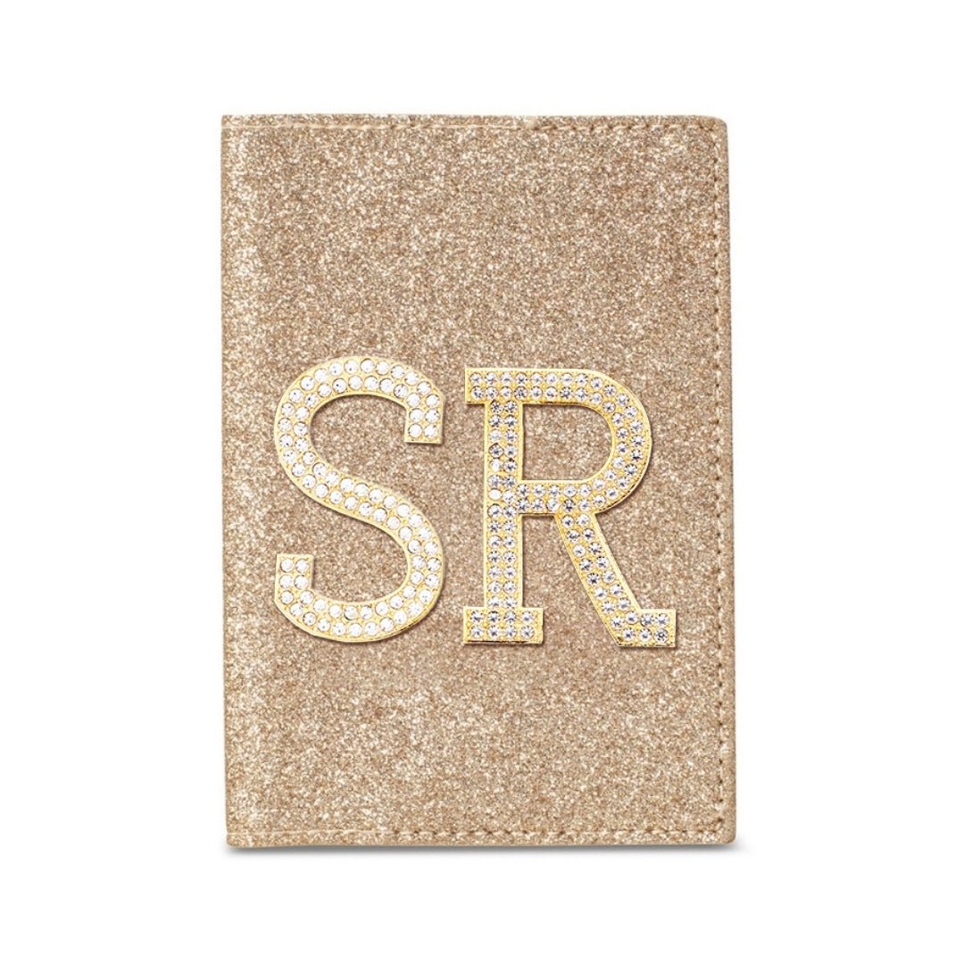 Luxury Passport Holder - Gold Glitter - The Signature Box