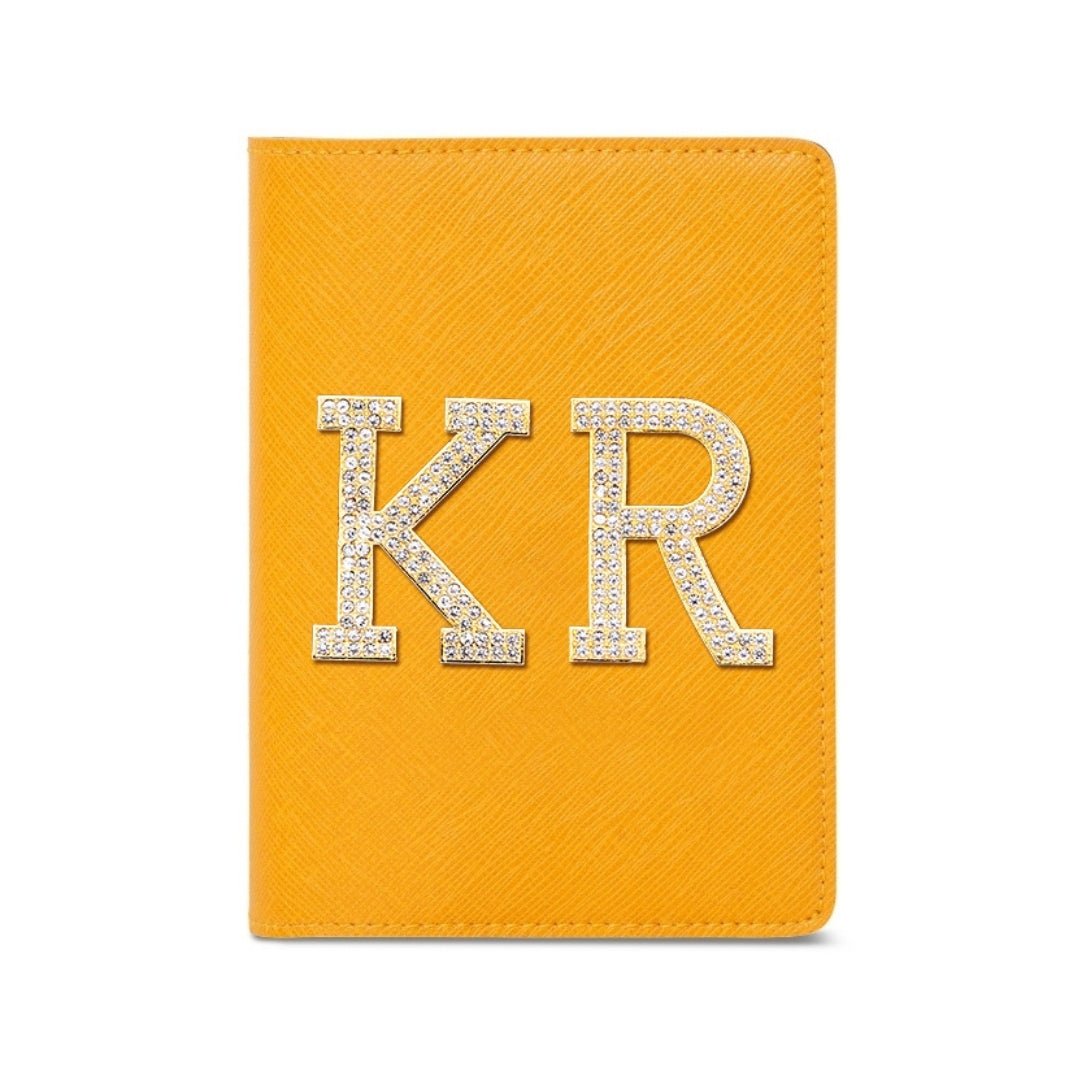 Luxury Passport Holder - Mustard - The Signature Box