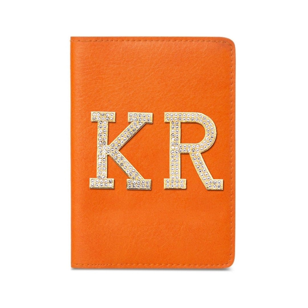 Luxury Passport Holder - Orange - The Signature Box