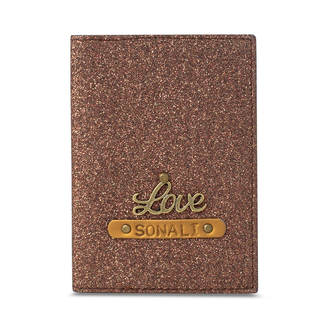 Exclusive Passport Cover - Rust Glitter - The Signature Box