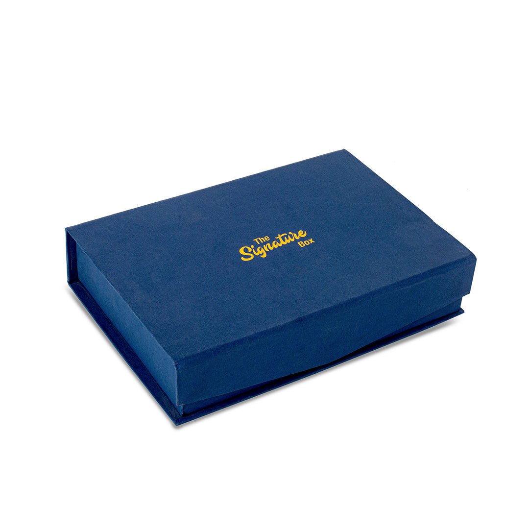 Personalised Business Card Holder - Grey - The Signature Box
