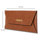 Personalised Cheque Book Holder - Brown - The Signature Box