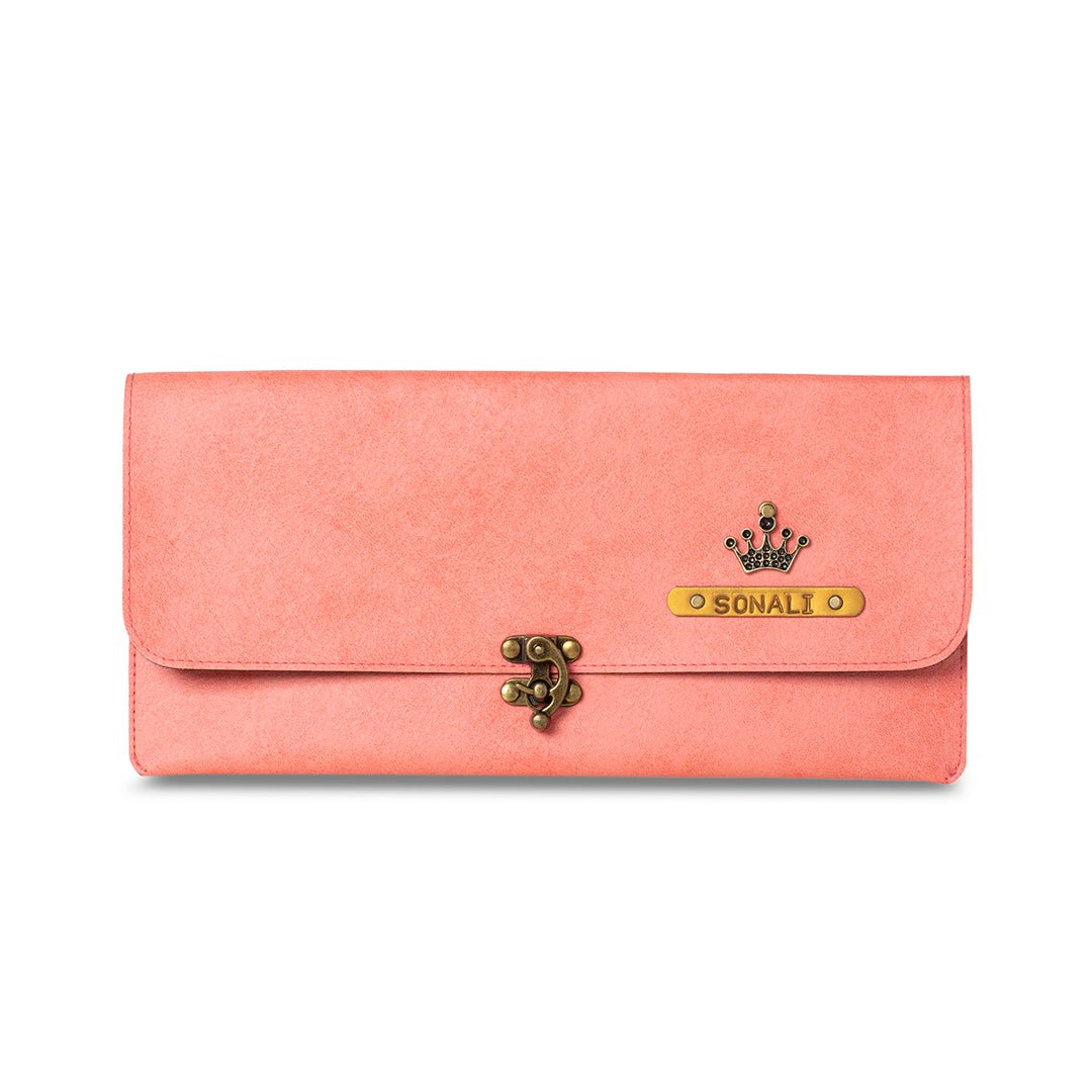 Personalised Clutch - Light Pink - The Signature Box