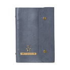 Personalised Diary With Button - Grey - The Signature Box