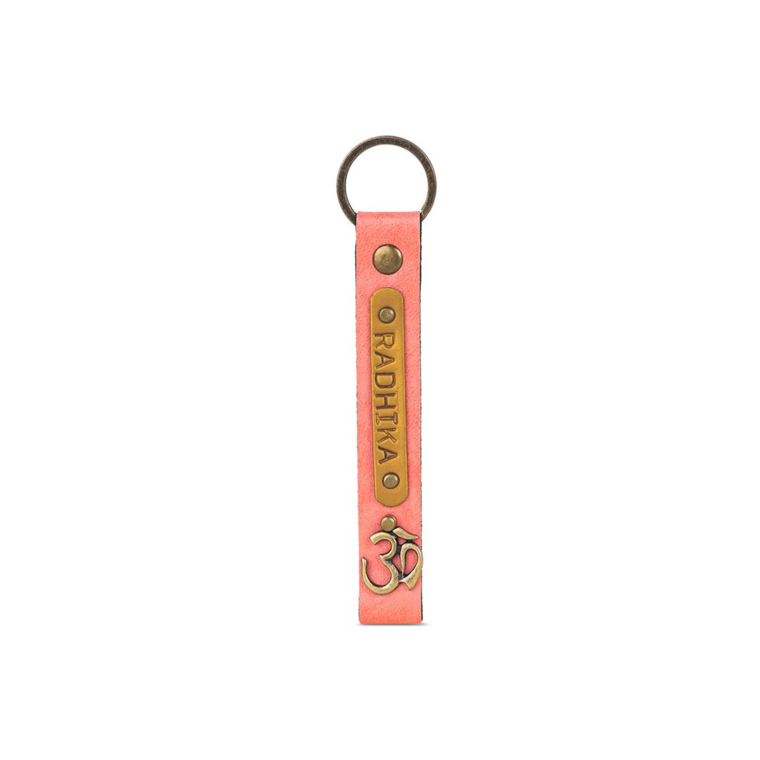 Personalised Keychain - Light Pink - The Signature Box