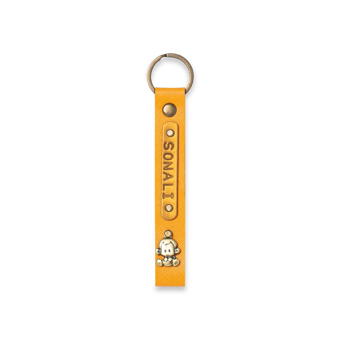 Personalised Keychain - Mustard - The Signature Box