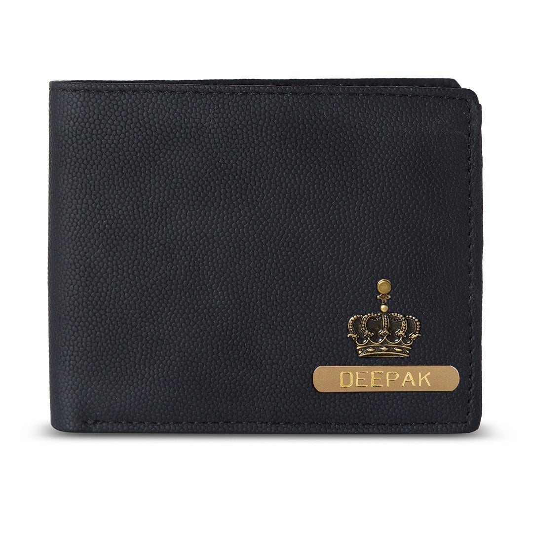 Black Personalized Men's wallet