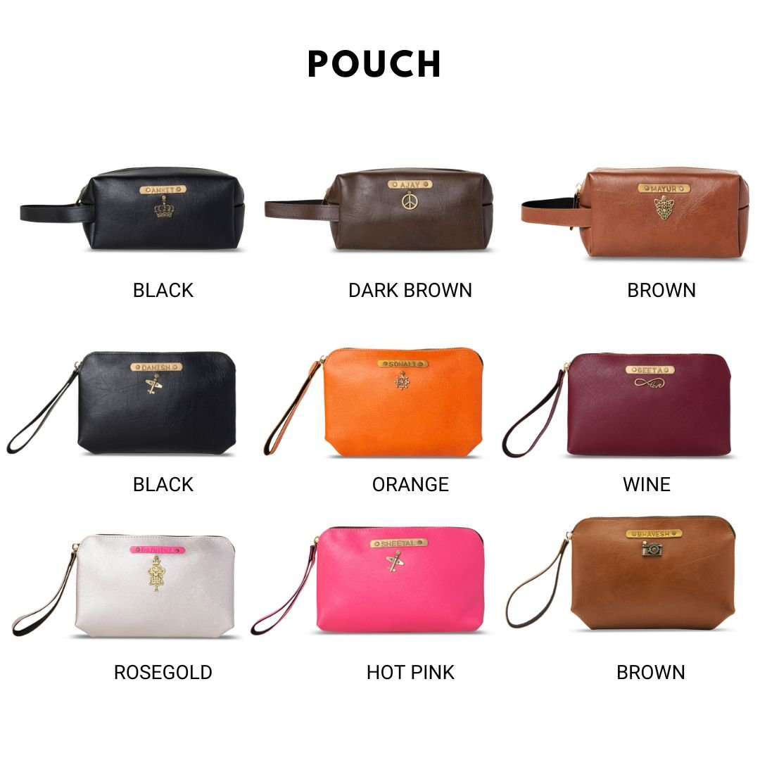 Personalised Multipurpose Pouch (Set of 2) - The Signature Box