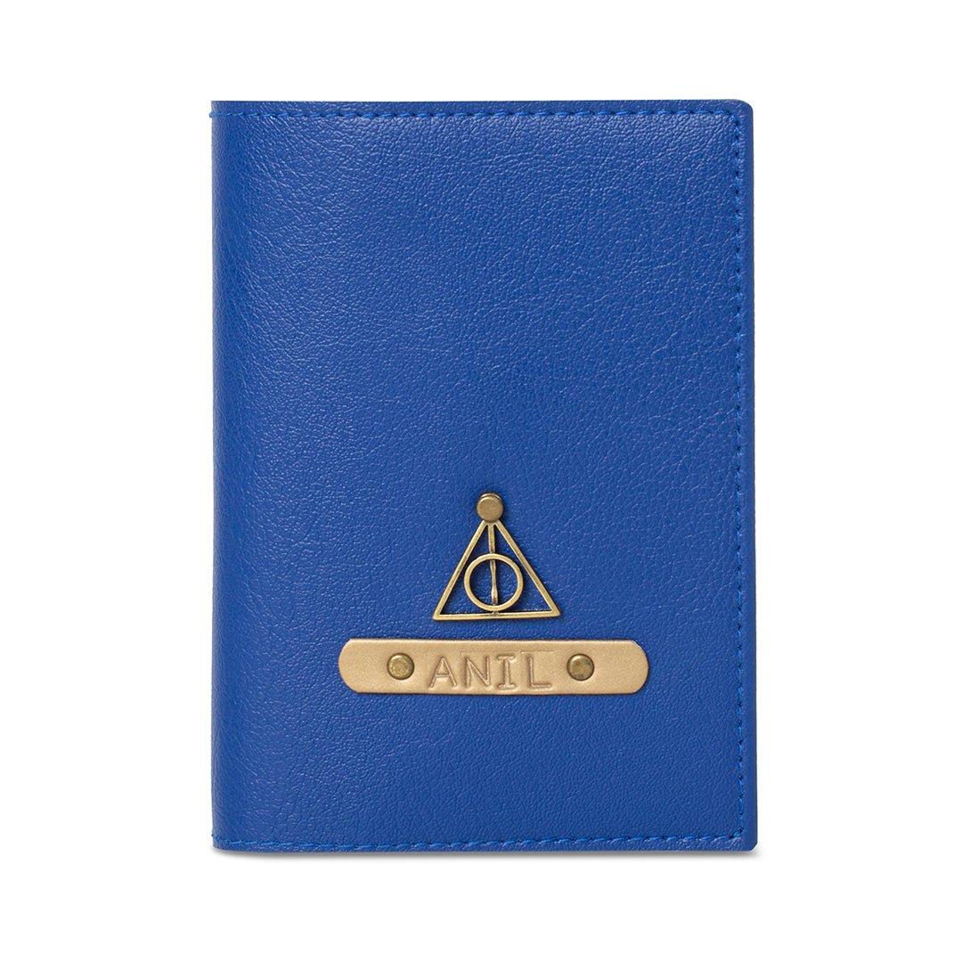 Personalised Passport Cover - Dark Blue - The Signature Box