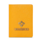 Personalised Passport Cover - Mustard - The Signature Box