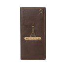 Personalised Travel Folder - Dark Brown - The Signature Box