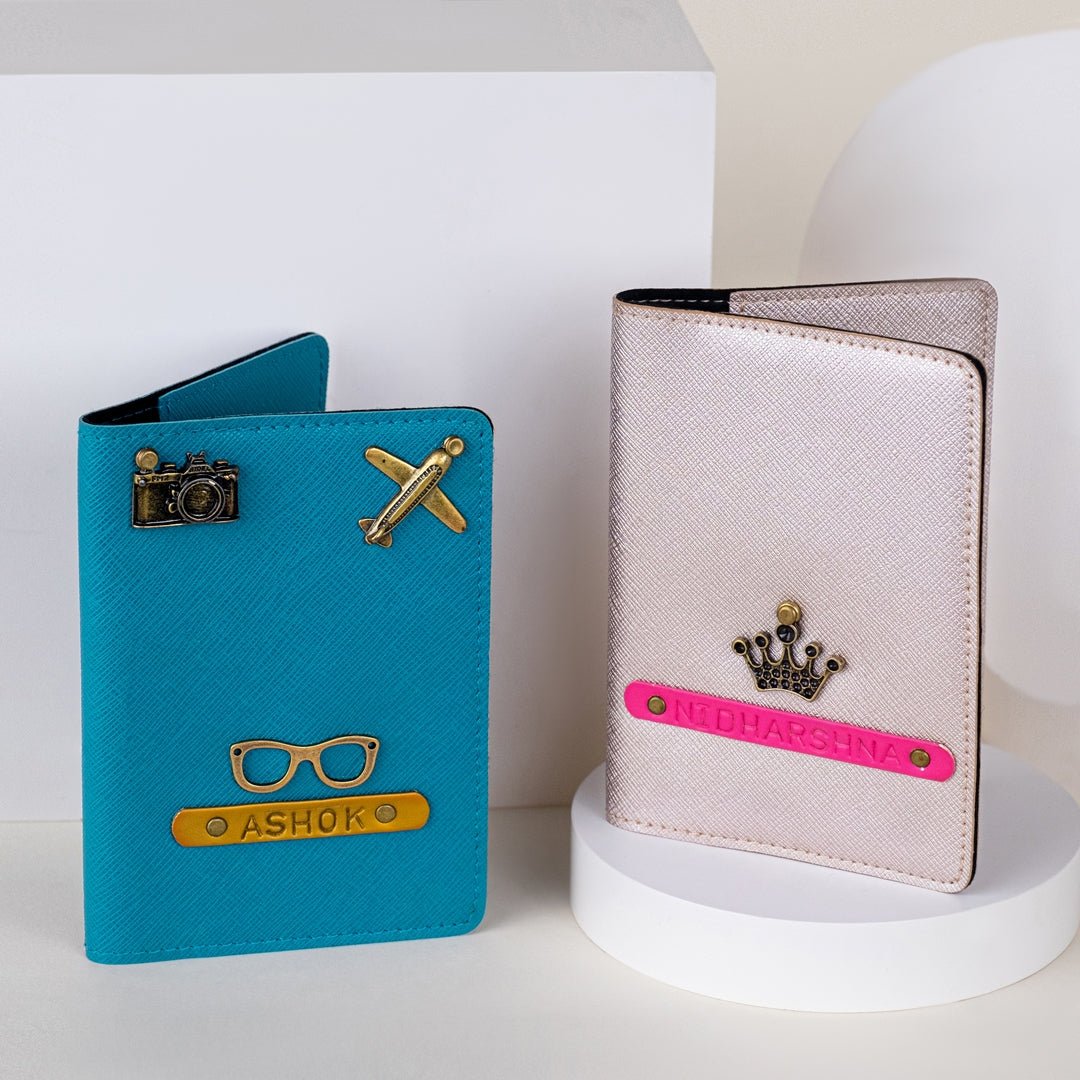 PERSONALIZED COUPLE PASSPORT COVER