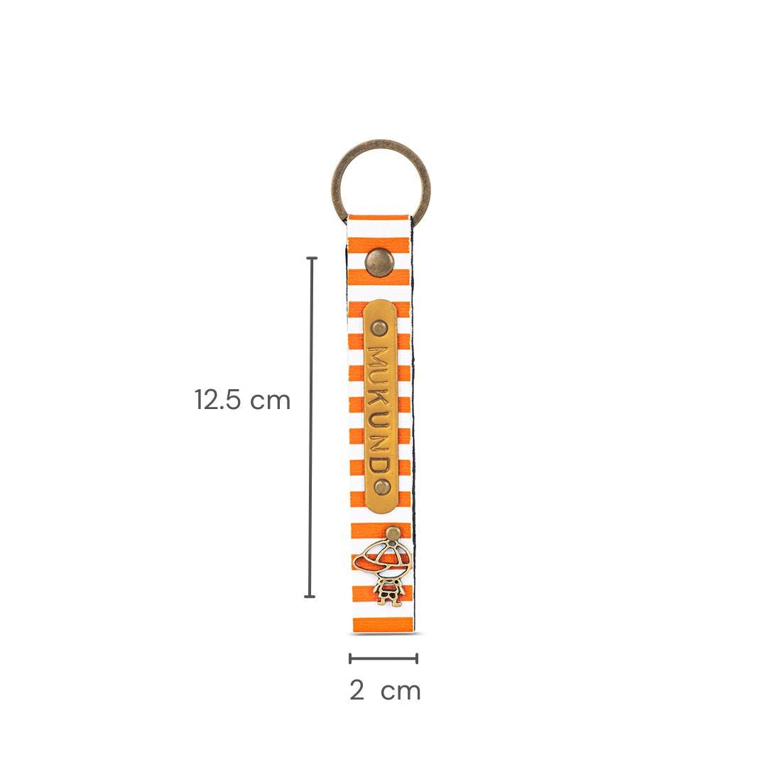 Printed Keychain - Orange Lining - The Signature Box
